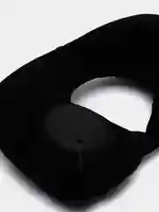 Черный подушка для шеи дорожная, надувная