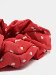 Красный эластичная шифоновая резинка для волос