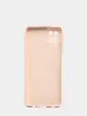 Бежевый чехол Samsung A12 силиконовый, матовый