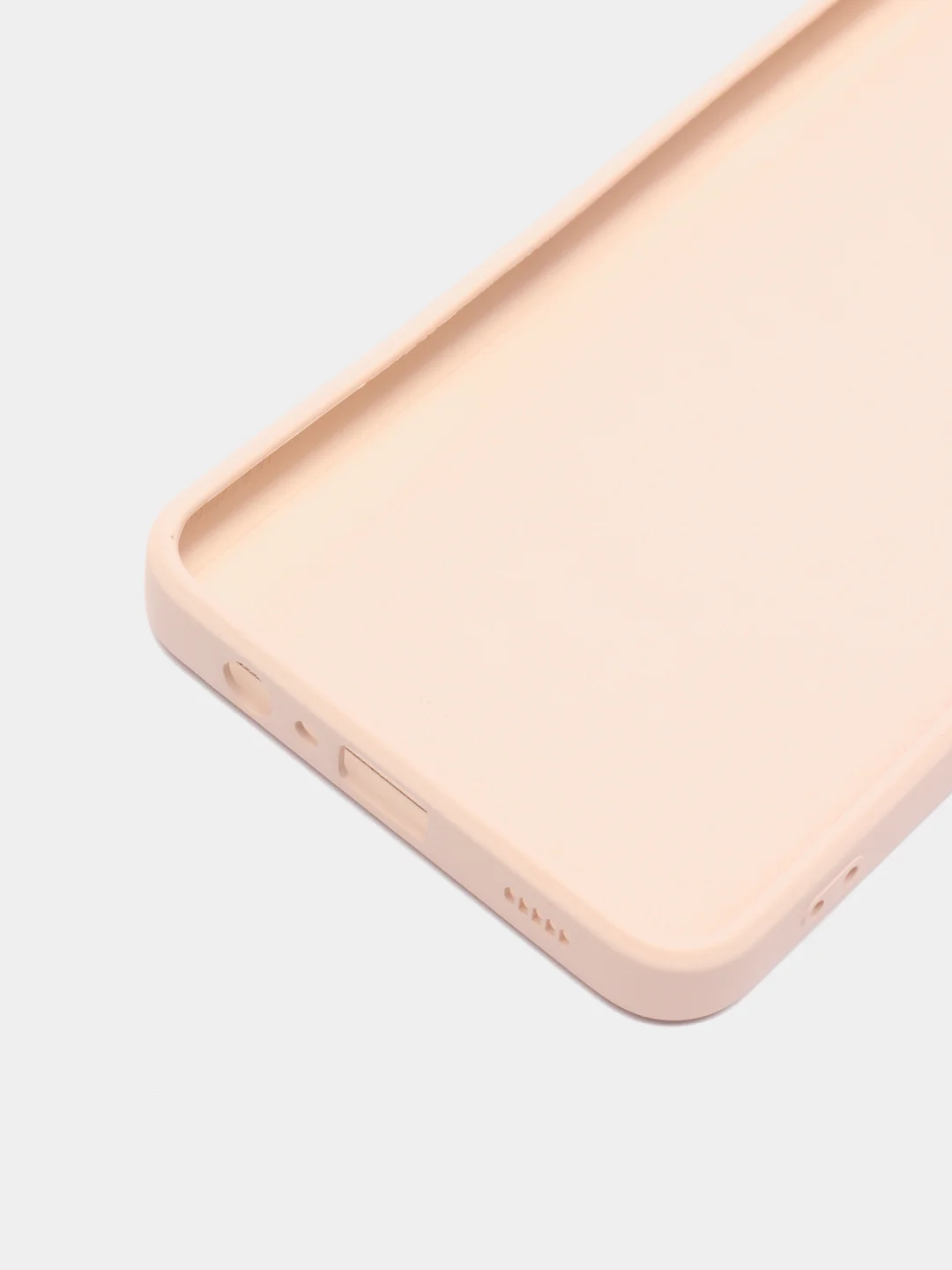 Бежевый чехол Samsung A12 силиконовый, матовый