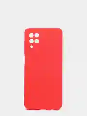 Алый чехол Samsung A12 силиконовый, матовый