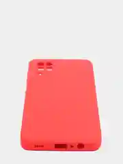 Алый чехол Samsung A12 силиконовый, матовый