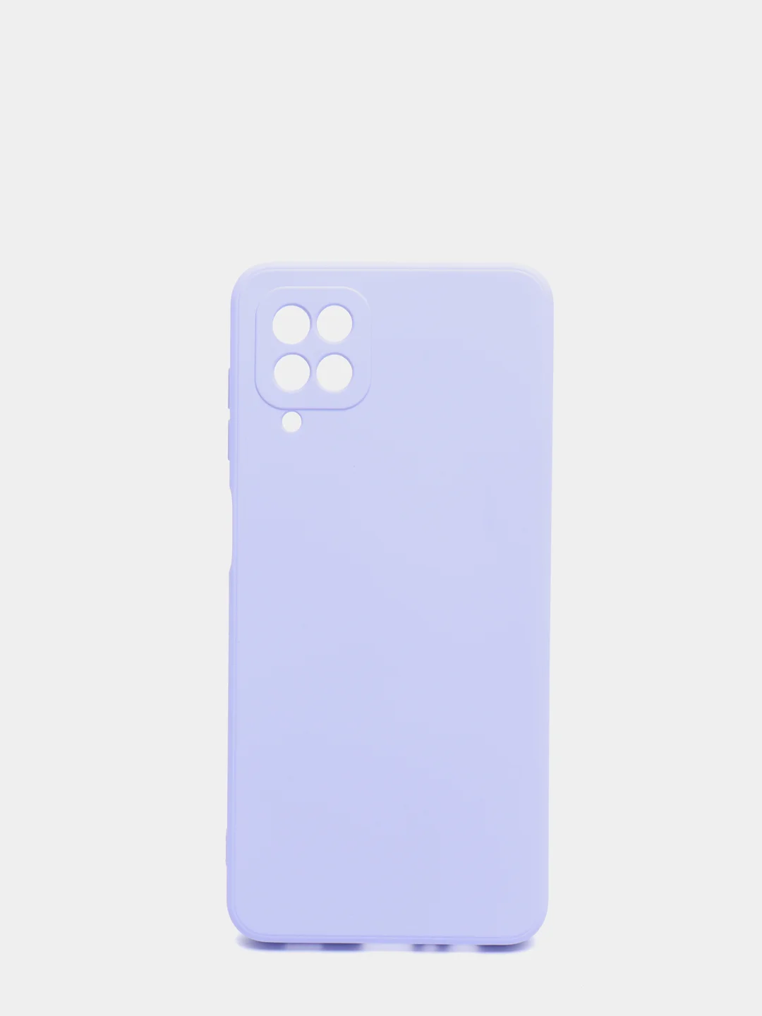 Лавандовый чехол Samsung A12 силиконовый, матовый