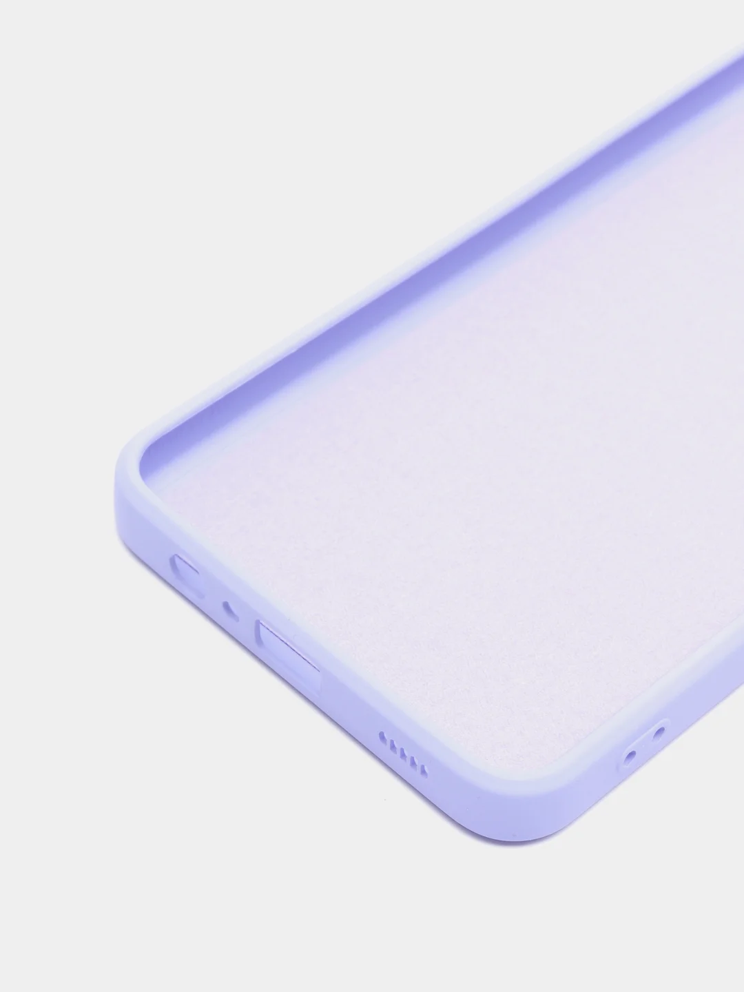 Лавандовый чехол Samsung A12 силиконовый, матовый