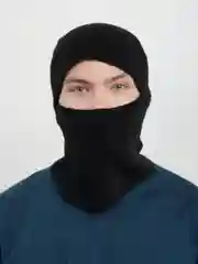 Белый балаклава вязанная