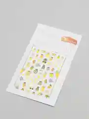 Зеленый наклейки для дизайна ногтей, 10,5х7,5 см