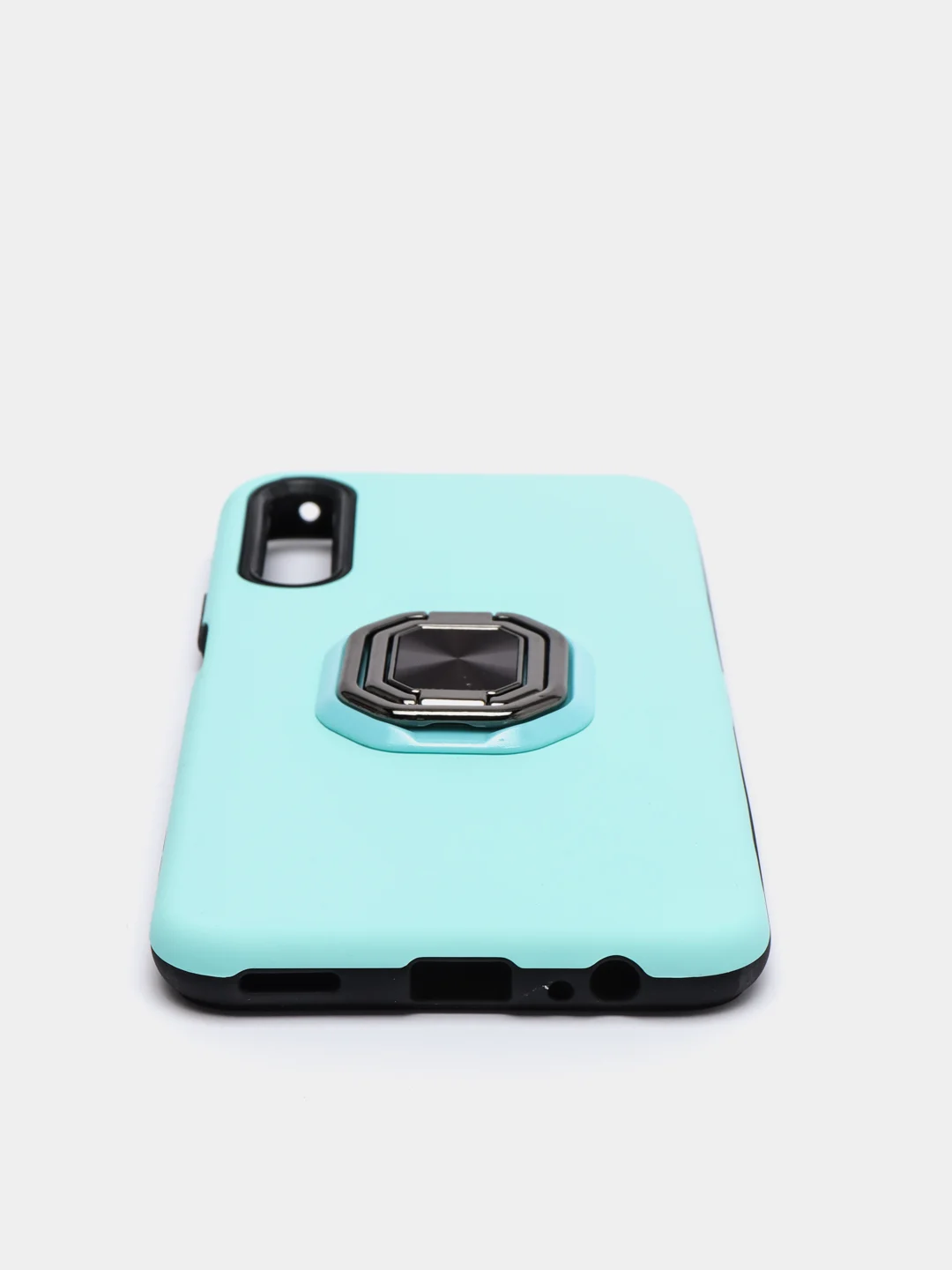 Бирюзовый чехол Huawei P Smart Z / Honor 9X / 9X Premium, без выреза для отпечатка, с кольцом