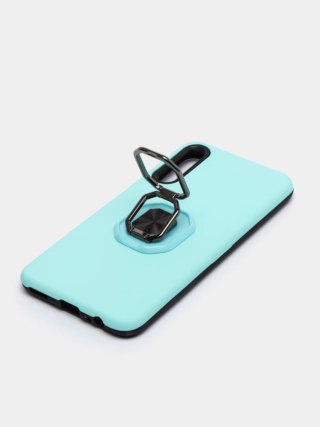 Бирюзовый чехол Huawei P Smart Z / Honor 9X / 9X Premium, без выреза для отпечатка, с кольцом