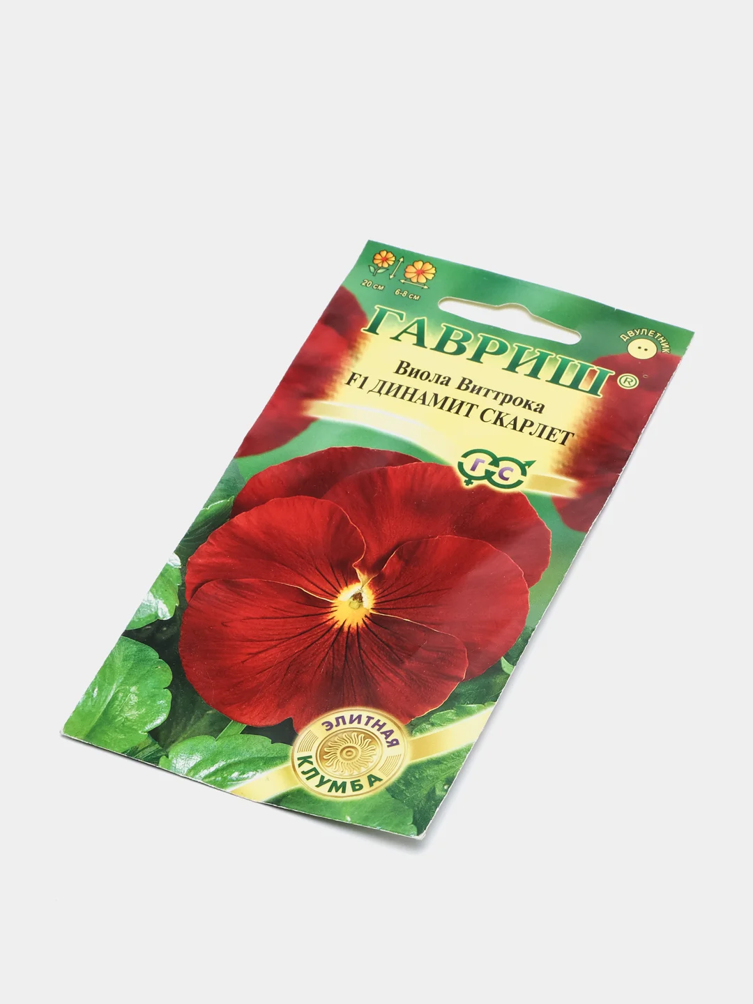 Семена Виола "Динамит Скарлет" 5 шт (Анютины глазки)