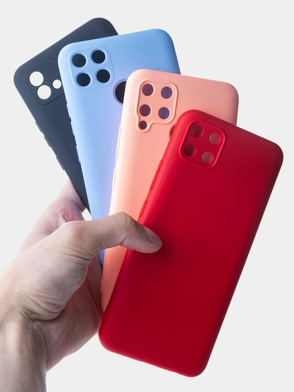 Чехол с бархатной подкладкой Realme C11 2020 / C11 2021 / C20 / C25 / C25S, (10 цветов)