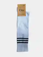 Белый гольфы до колена хлопковые, Elite