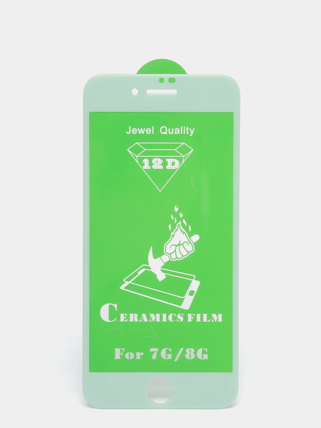 Белый защитное стекло Ceramics Film 12 D для iphone гибкое пластик 6 7 8 x xs xr max 11 pro
