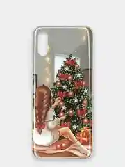 Новогодний чехол Xiaomi Redmi 9A, Сяоми Редми 9А с рисунком "Новый Год", 6 видов