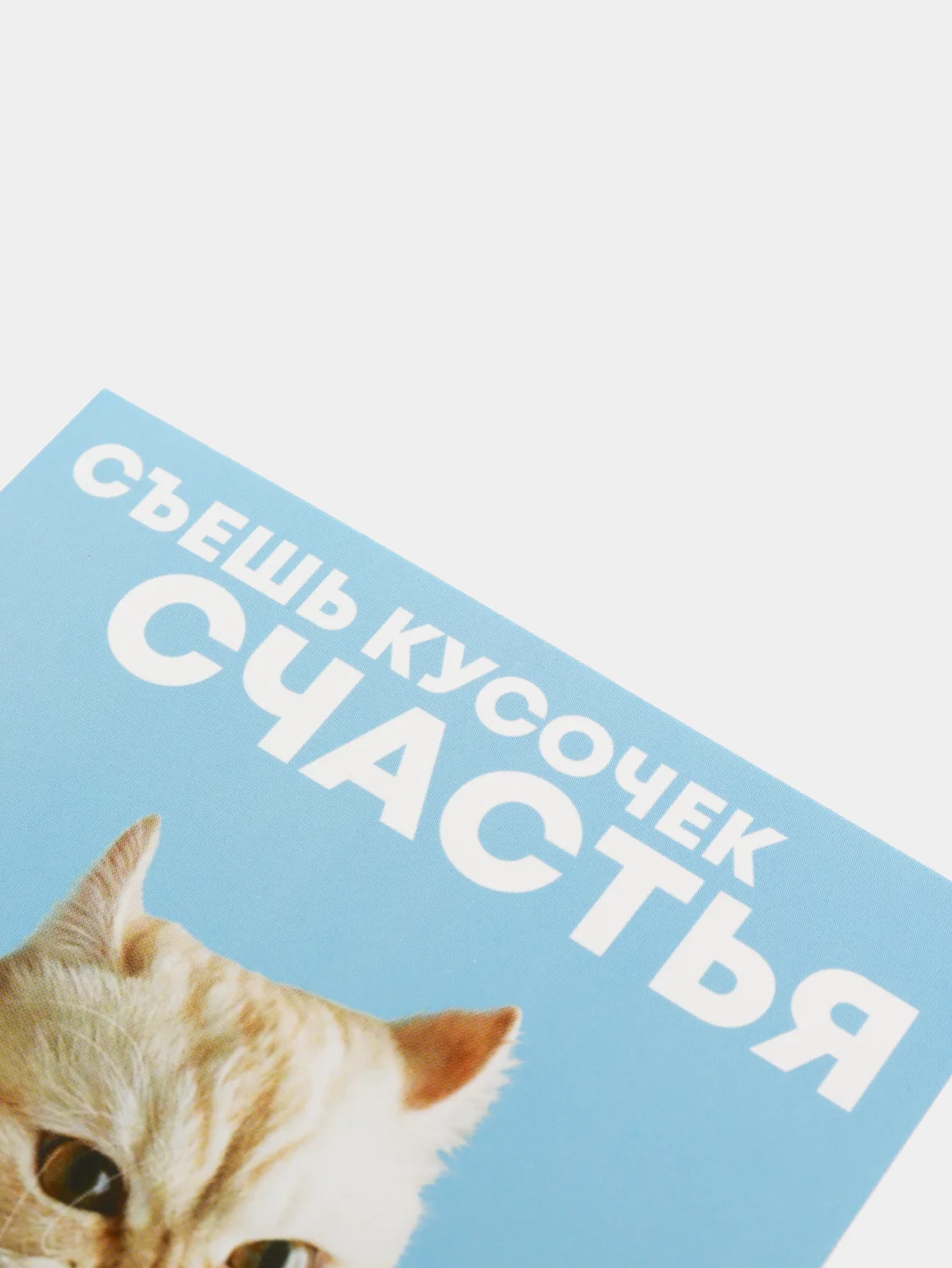 Голубой открытка-инстаграм "Подари", 8,8 х 10,7 см, 42 вида
