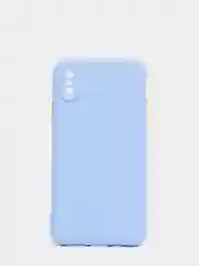 Бирюзовый чехол iPhone X / Xs силиконовый противоударный цветной матовый