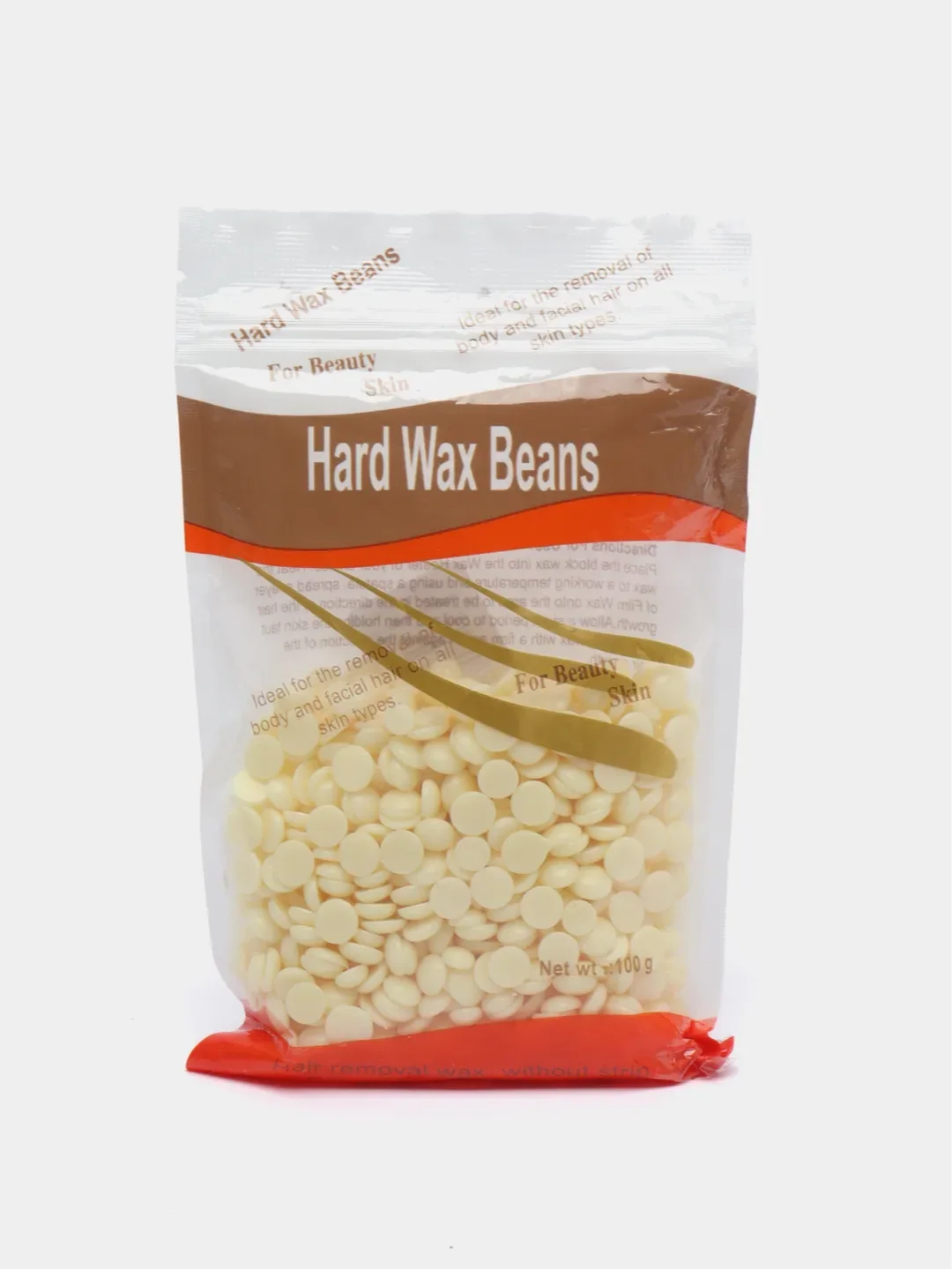 Белый горячий воск Sabbi Hard Wax в гранулах по 100 г для депиляции