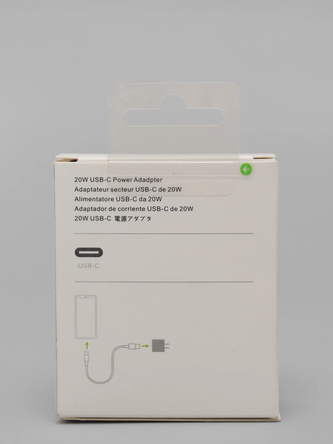 Зарядное устройство адаптер для Apple с Type-C с быстрой зарядкой 20W