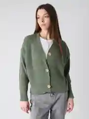 Зелёный хаки кардиган женский oversize
