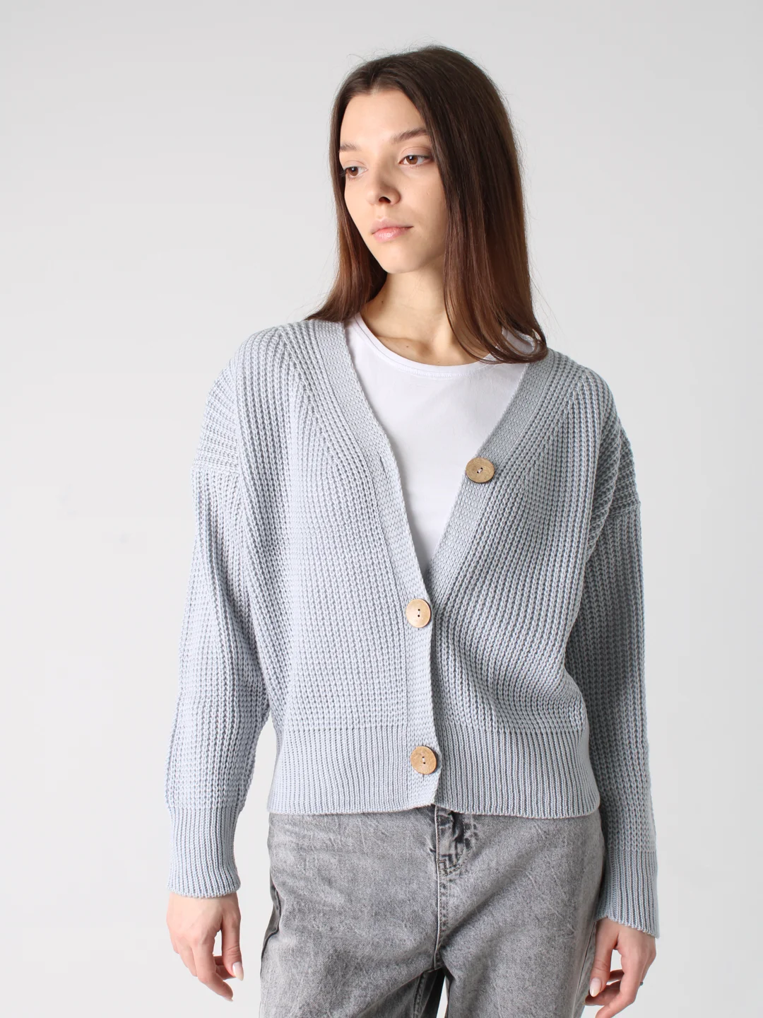 Ледяной кардиган женский oversize