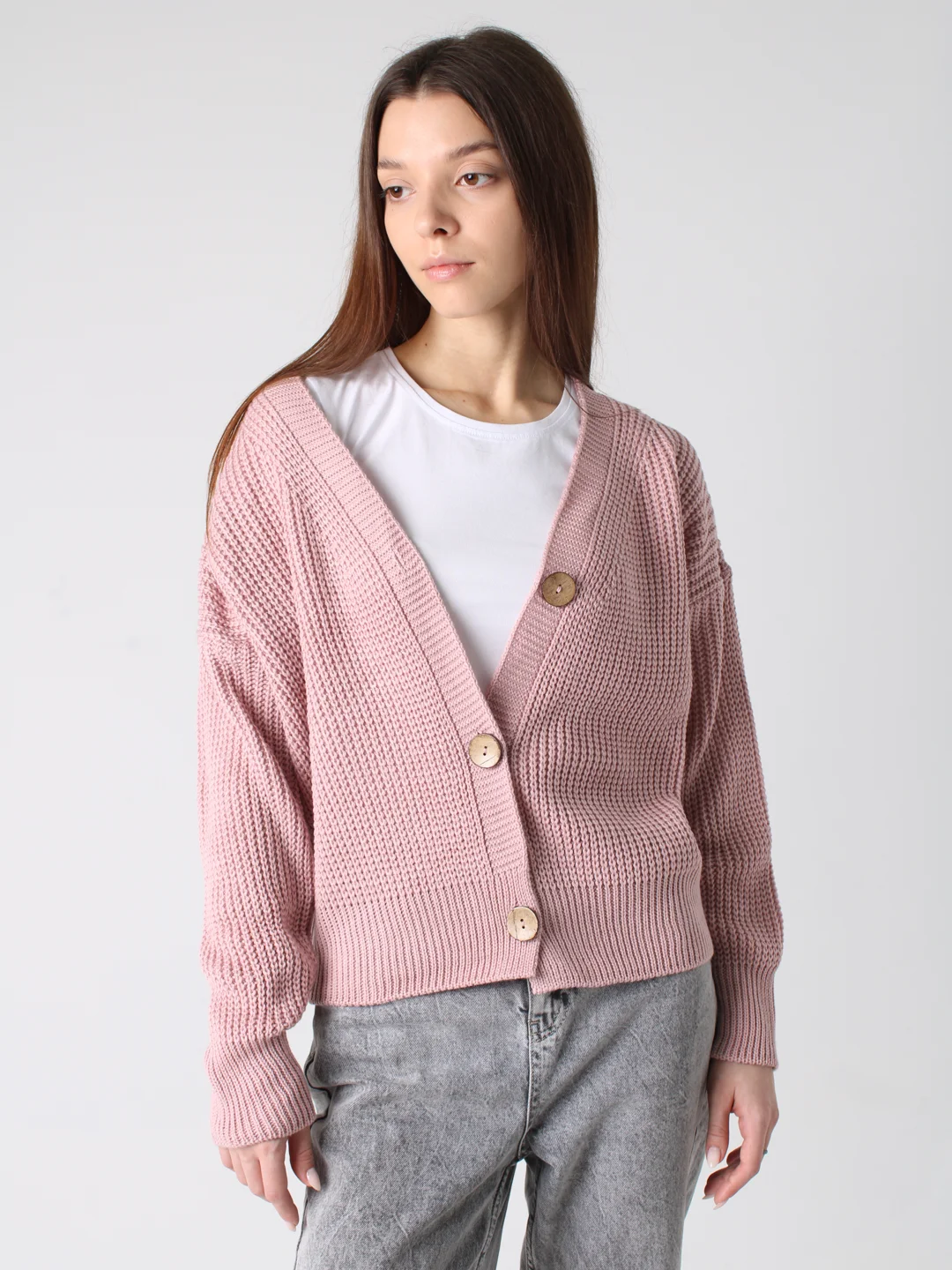 Конфетный кардиган женский oversize