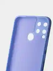 Голубой чехол с бархатной подкладкой Realme C11 2020 / C11 2021 / C20 / C25 / C25S, (10 цветов)