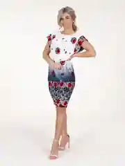 Красный платье женское Vilana "Елена", вискоза