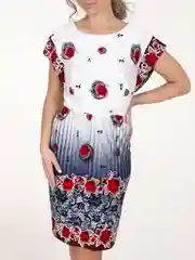 Красный платье женское Vilana "Елена", вискоза