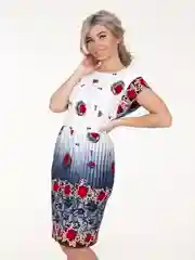 Красный платье женское Vilana "Елена", вискоза