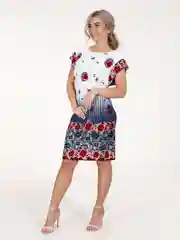 Красный платье женское Vilana "Елена", вискоза