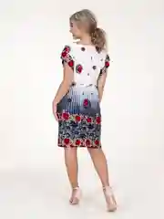 Красный платье женское Vilana "Елена", вискоза