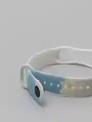 Розовый силиконовый ремешок с принтом для Xiaomi Mi Band 3 / 4 / 5 / 6