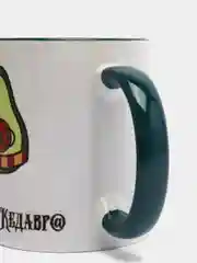 Белый кружка CoolPodarok "Авокадо кедавра"