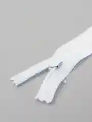 Белый молния потайная, неразъемная, 20 см, 3 цвета