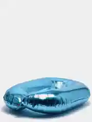 Воздушный шар "Цифра" голубой, фольгированный, 102-106 см