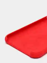 Красный чехол силиконовый на iPhone XR (айфон)