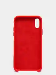 Красный чехол силиконовый на iPhone XR (айфон)