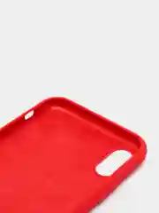 Красный чехол силиконовый на iPhone XR (айфон)