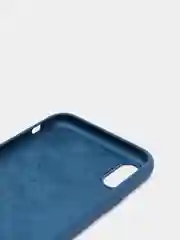 Синий чехол силиконовый на iPhone XR (айфон)