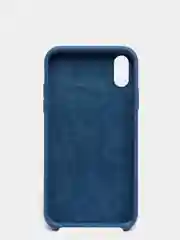 Синий чехол силиконовый на iPhone XR (айфон)