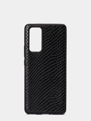 Чехол Huawei Honor 30 Pro+, Honor 30 Pro Plus черный силиконовый, имитация кожи