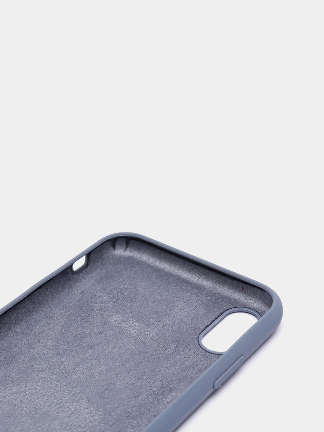 Синий меланж чехол силиконовый на iPhone XR (айфон)