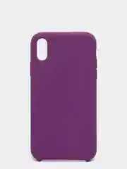 Пурпурный чехол силиконовый на iPhone XR (айфон)