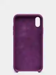 Пурпурный чехол силиконовый на iPhone XR (айфон)