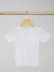 Белый футболка для малыша / 100% хлопок /