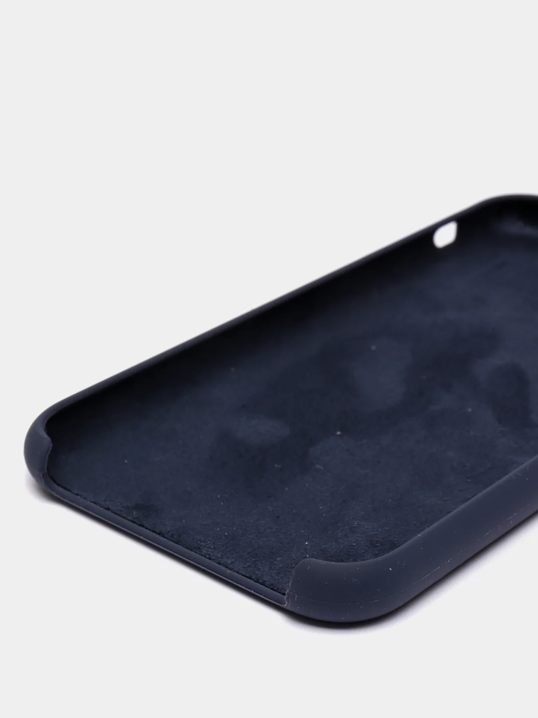 Индиго чехол силиконовый на iPhone XR (айфон)