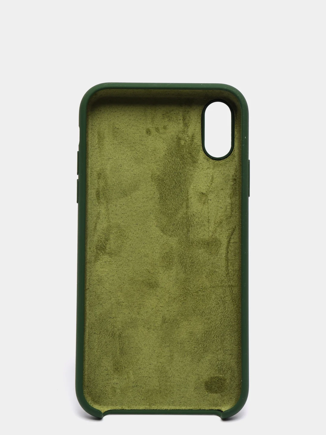 Оливковый чехол силиконовый на iPhone XR (айфон)