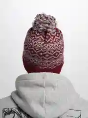 Бордовый шапка мужская, с помпоном, 4 цвета, хлопок