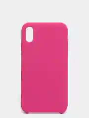 Фуксия чехол силиконовый на iPhone XR (айфон)