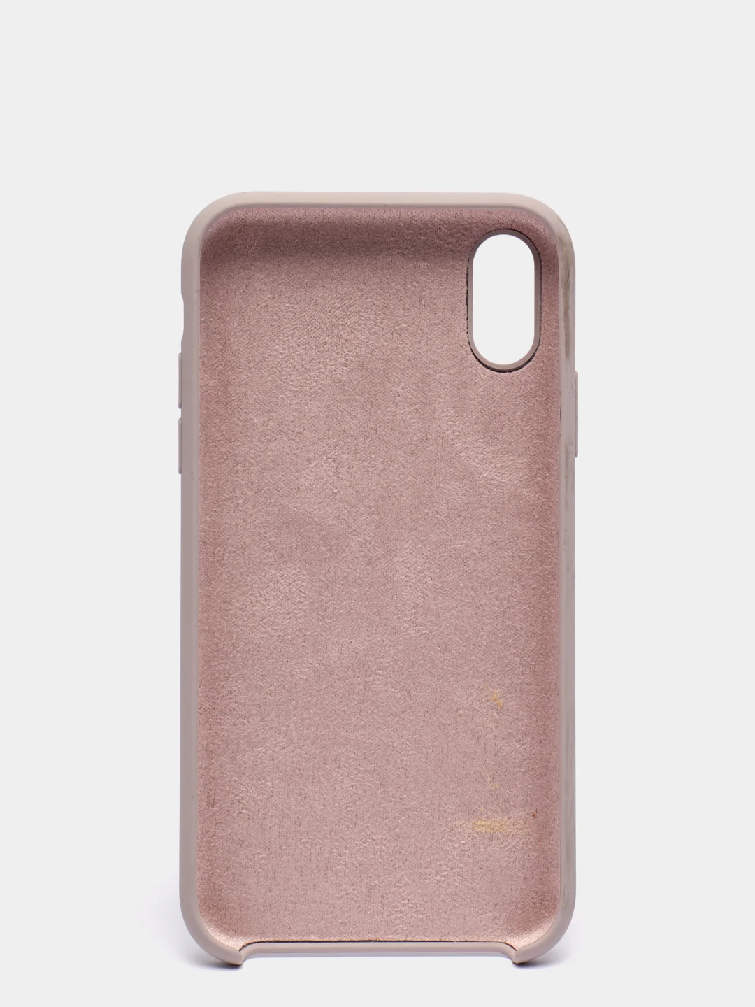 Бежевый меланж чехол силиконовый на iPhone XR (айфон)