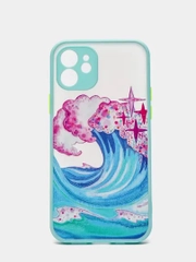 Чехол "Волна" для iPhone, на айфон 7/8 Plus 11 12/12 Pro 13 XR